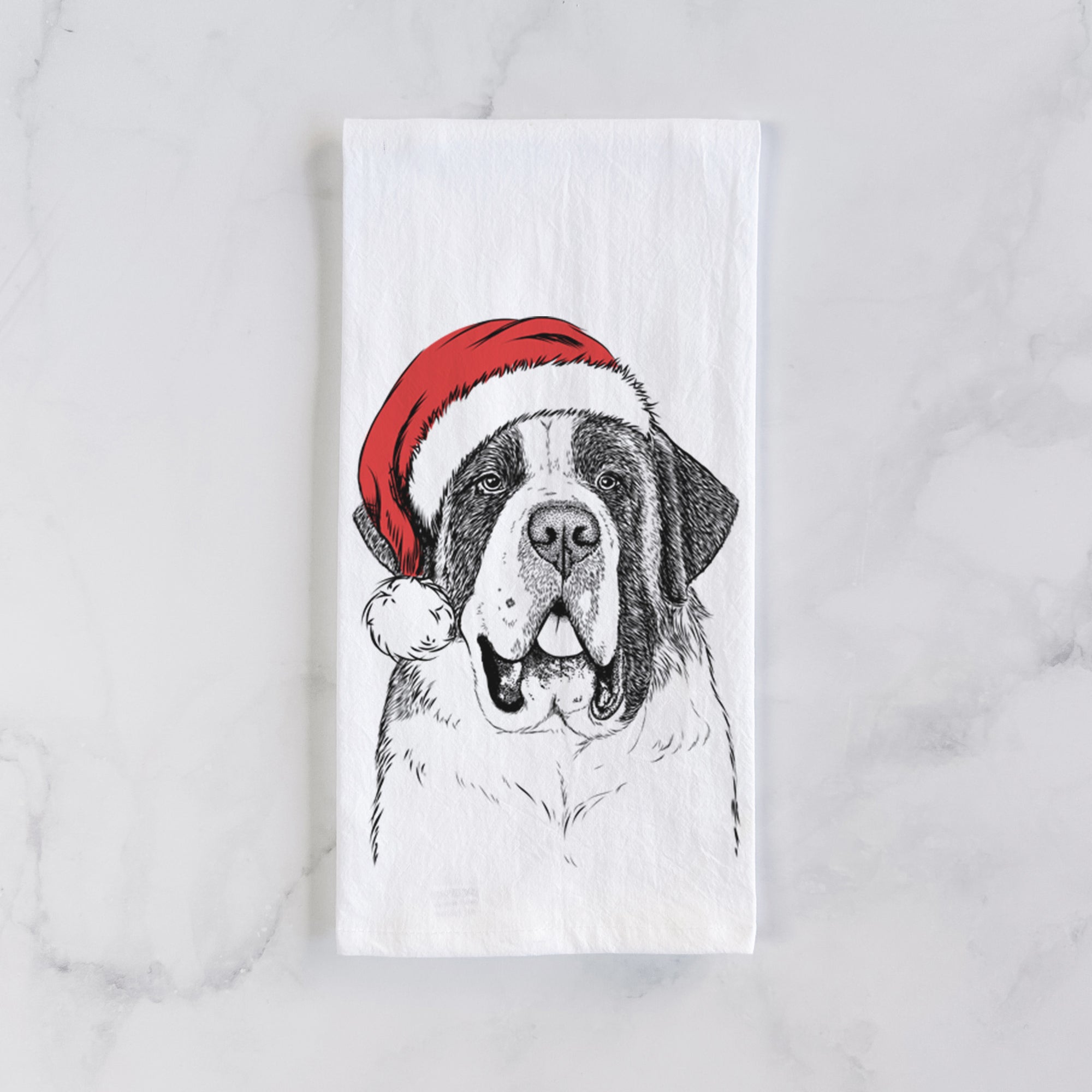 Thor the Saint Bernard Tea Towel