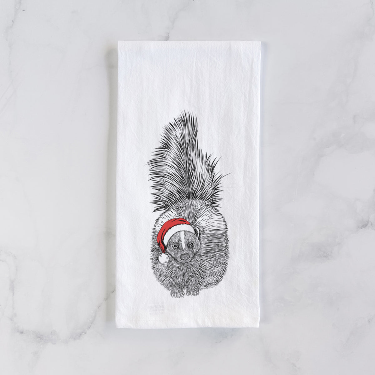 Tibbs the Skunk Tea Towel