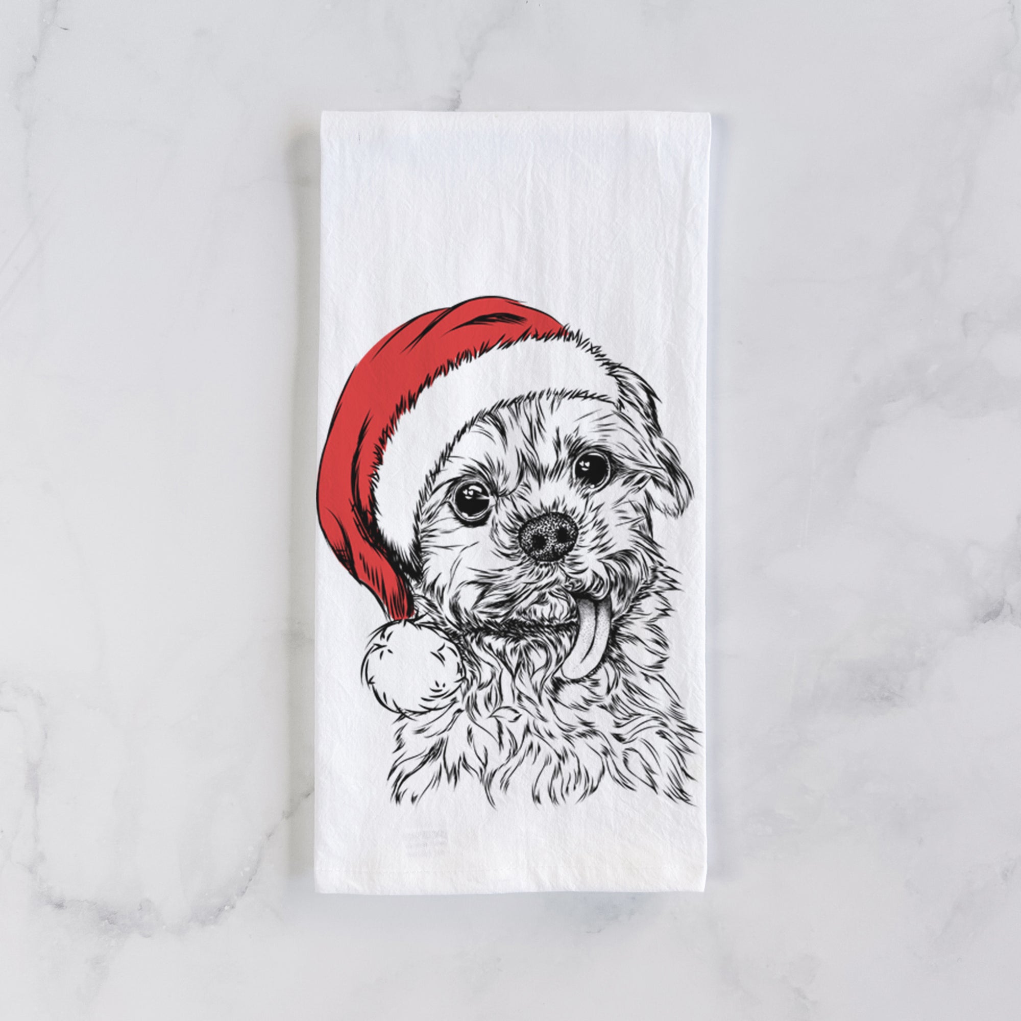 Tiny Titan the Shih Tzu Tea Towel