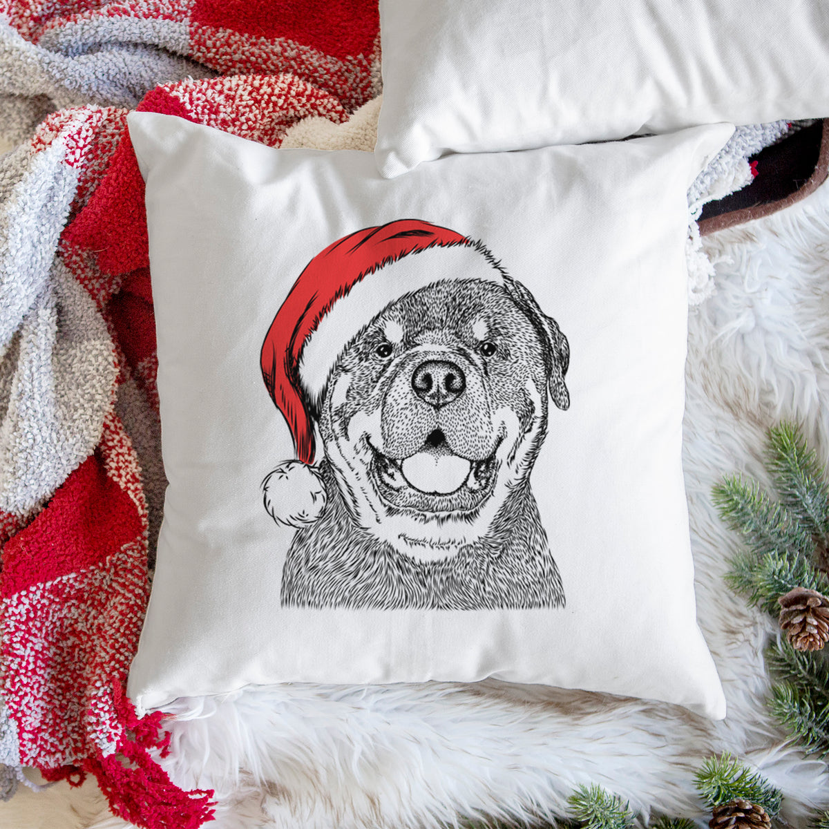 Titan the Rottweiler - Throw Pillow Cover
