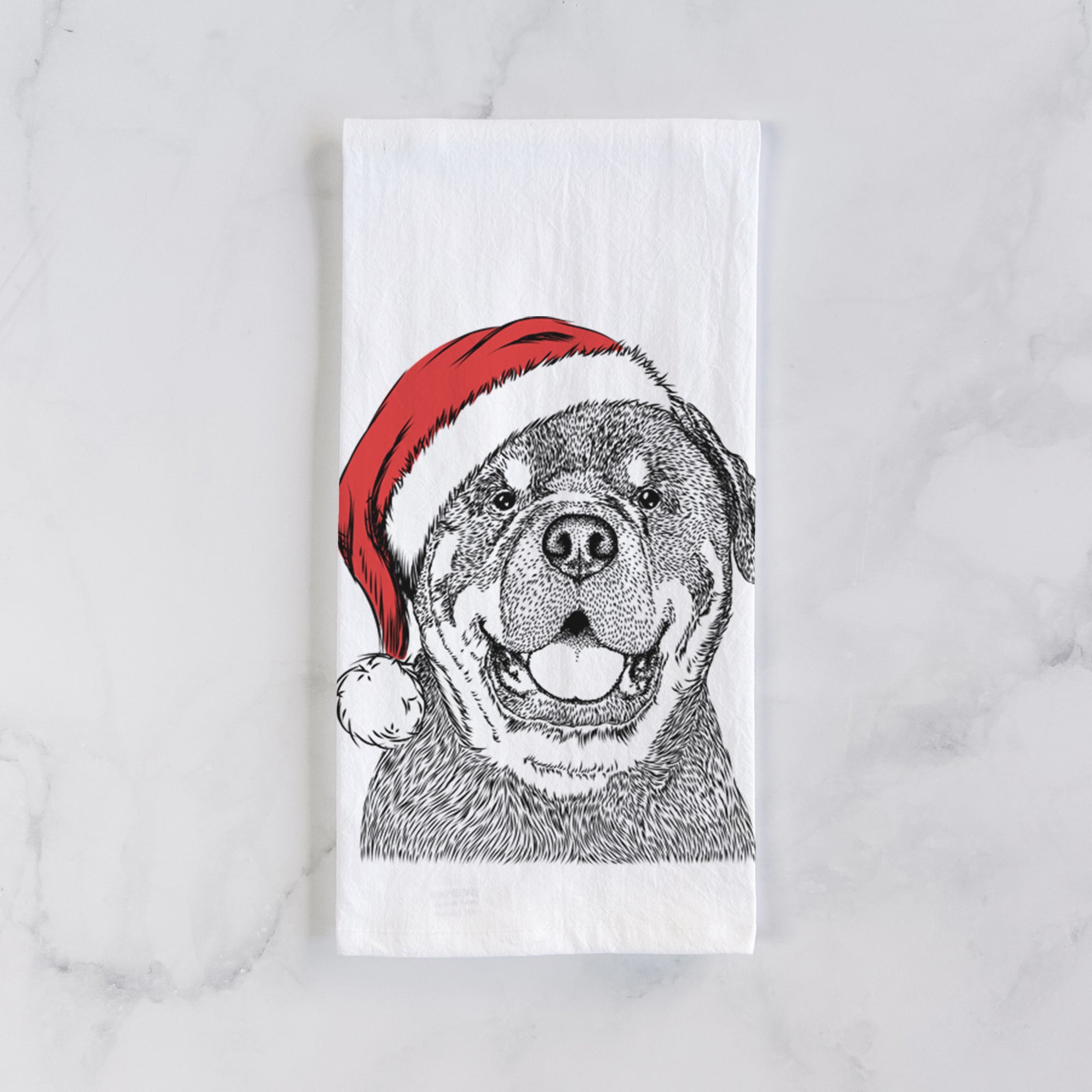 Titan the Rottweiler Tea Towel