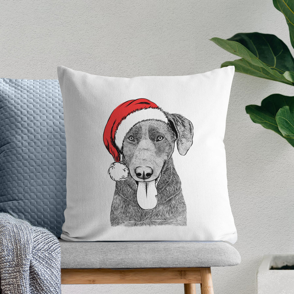 Tobes the Chocolate Lab - Throw Pillow Cover