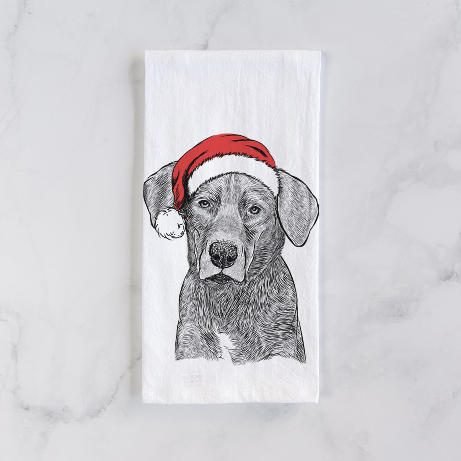 Tom the Lab Dane Mix Tea Towel