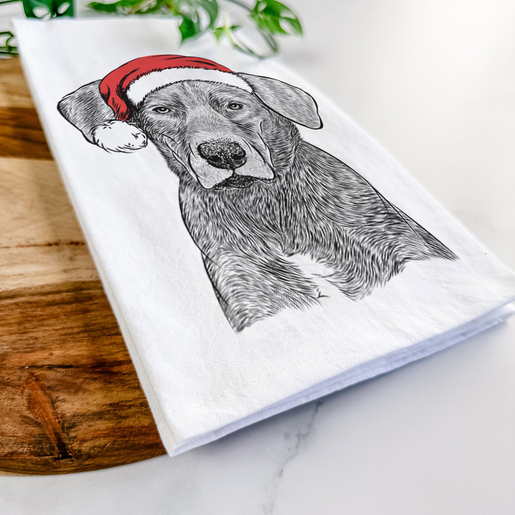 Tom the Lab Dane Mix Tea Towel