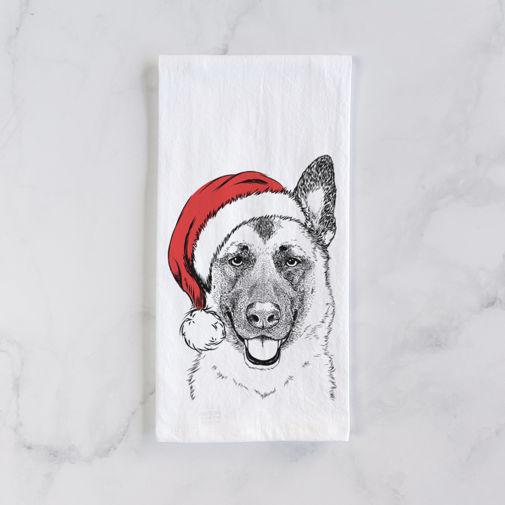 Trooper the German Shepherd Tea Towel