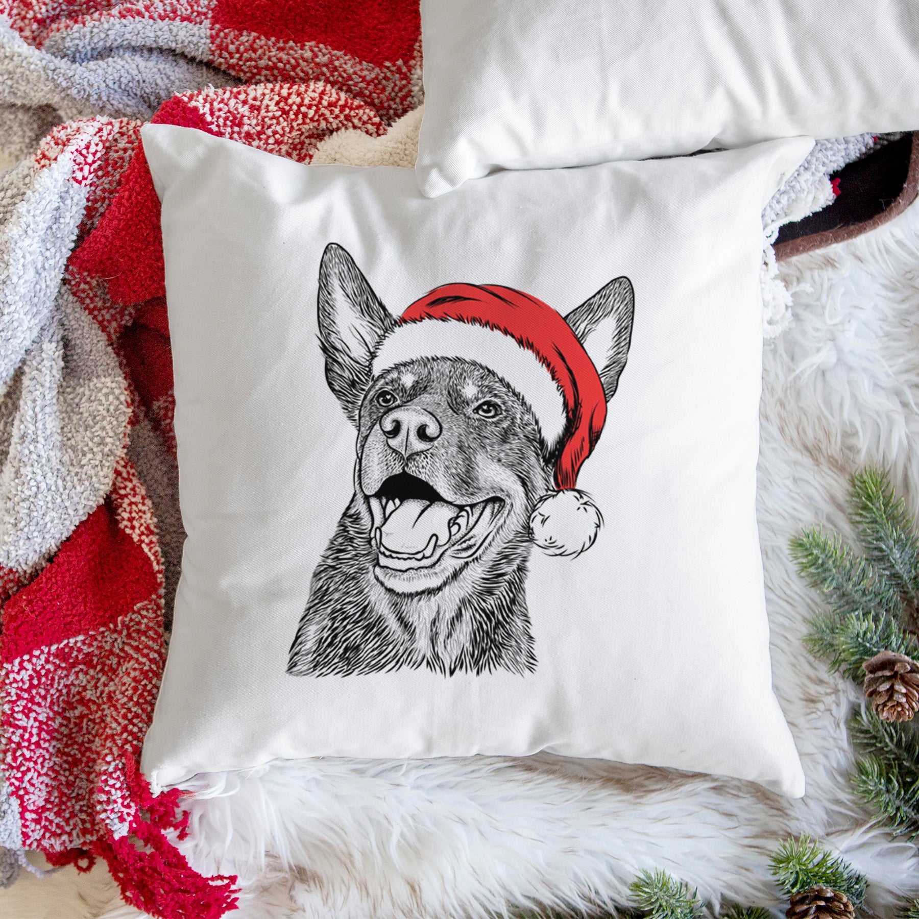 Tucker the Australian Kelpie - Throw Pillow Cover