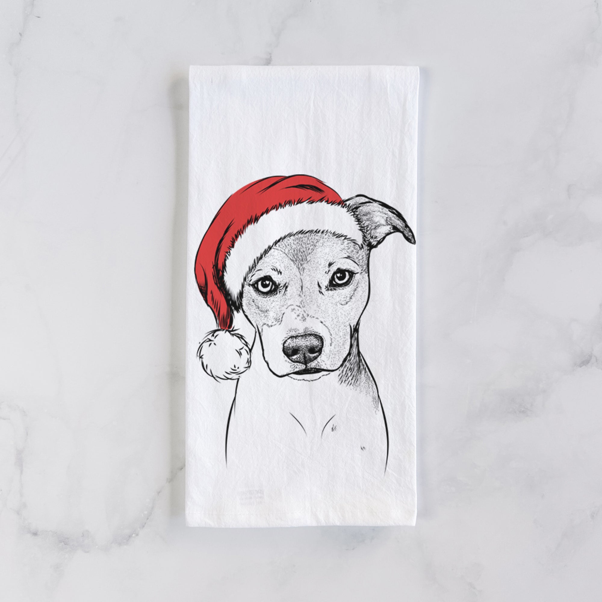 Tula the American Staffordshire Terrier Heeler Mix Tea Towel