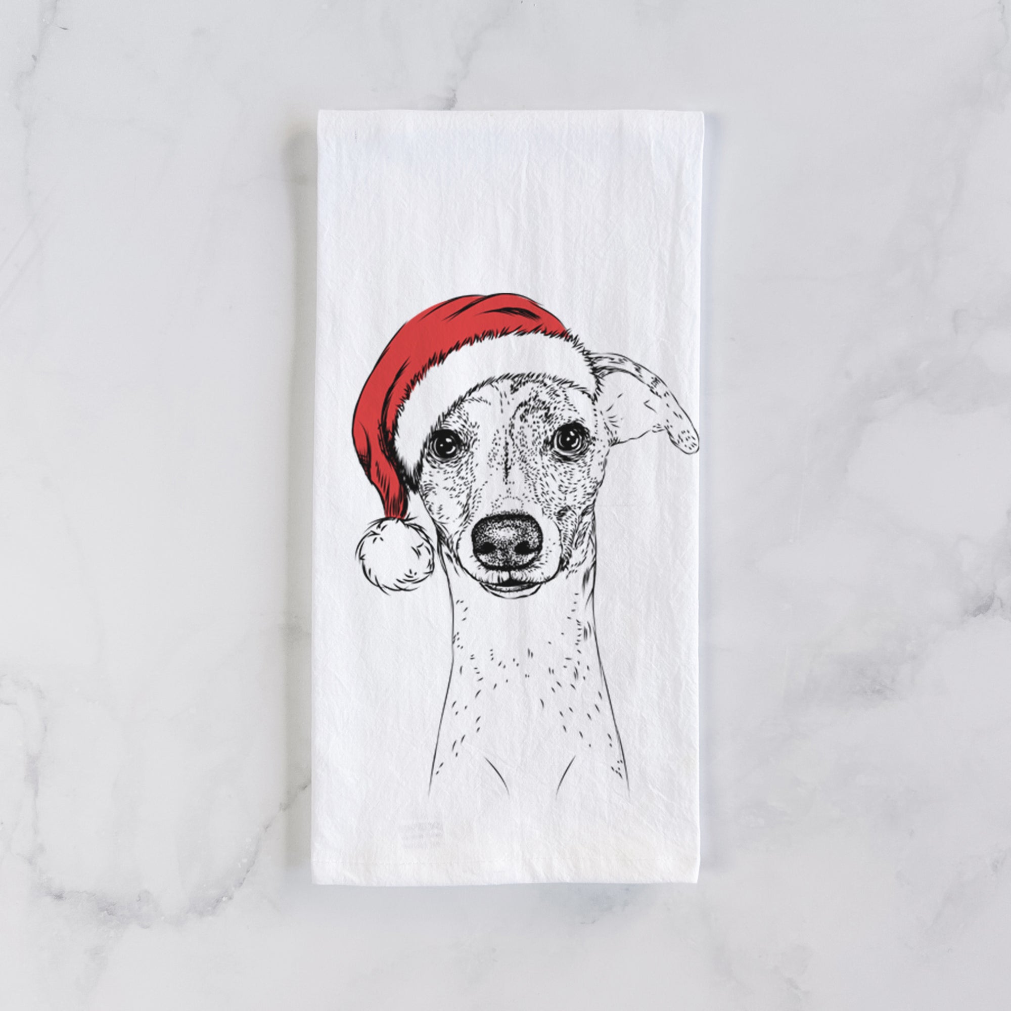 Twiggy the Whippet Tea Towel