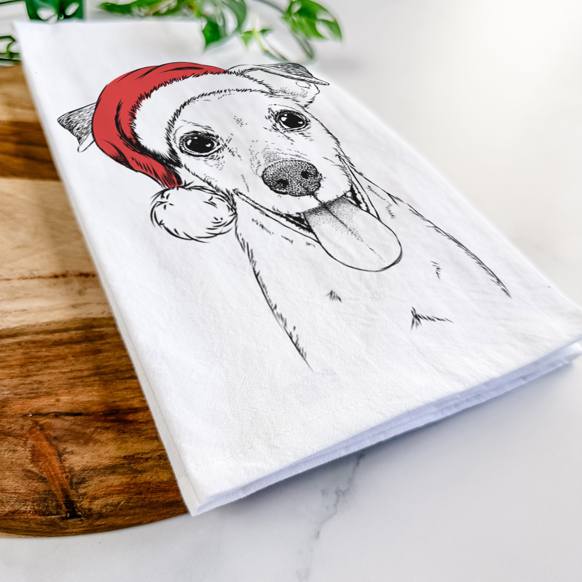 Tyler the Mixed Breed Tea Towel