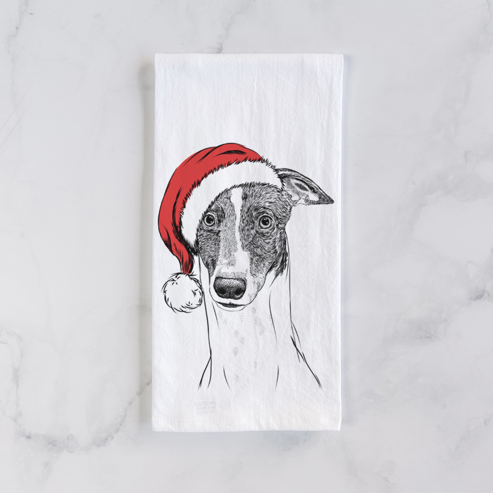 Vyncent the Greyhound Tea Towel