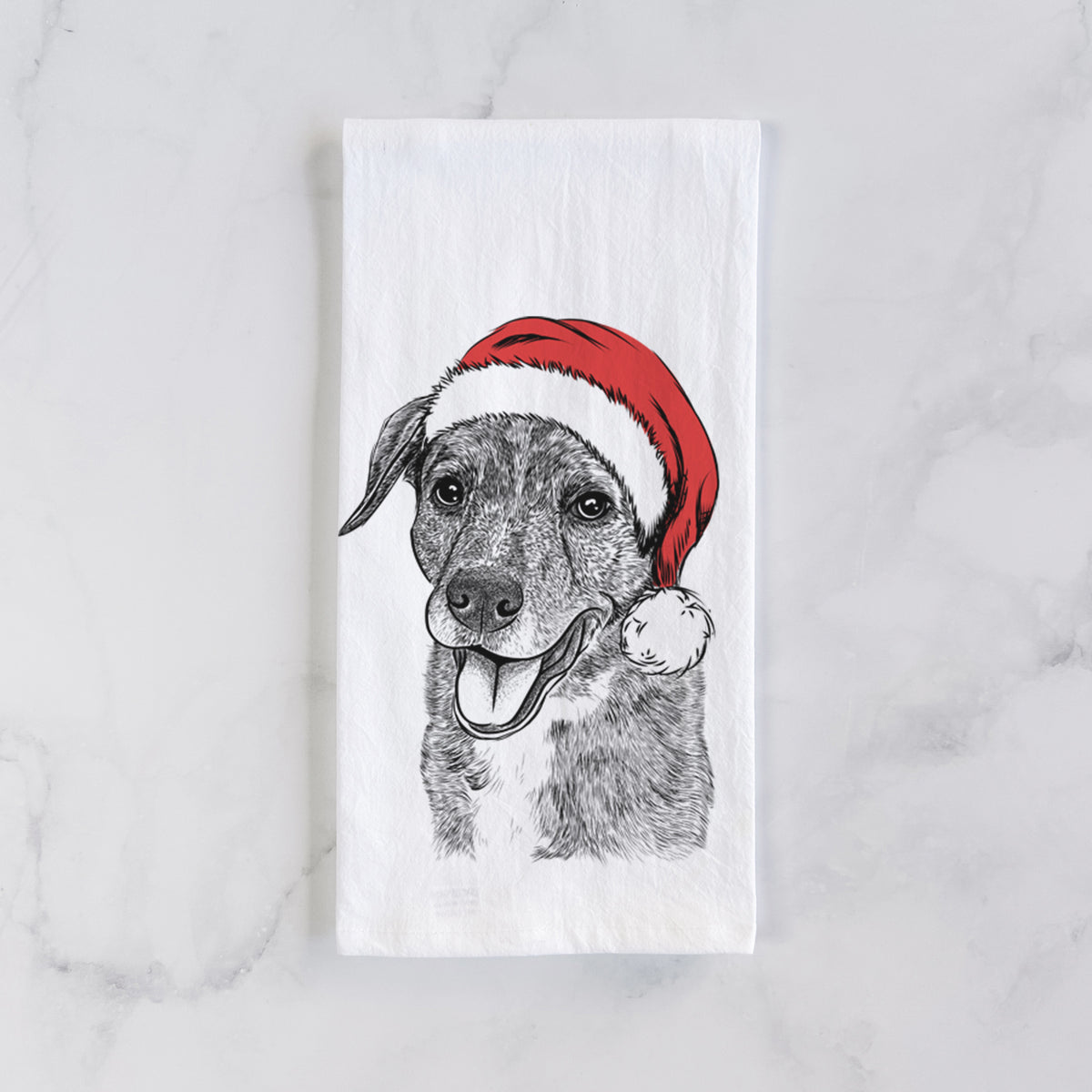 Wally the Mixed Breed Tea Towel