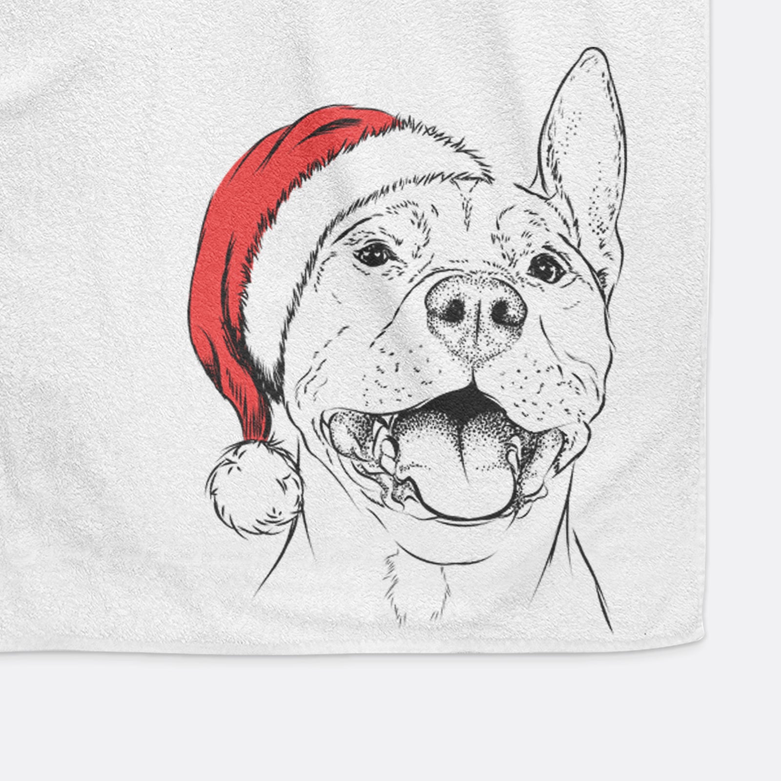 Wally the Pitbull Decorative Hand Towel