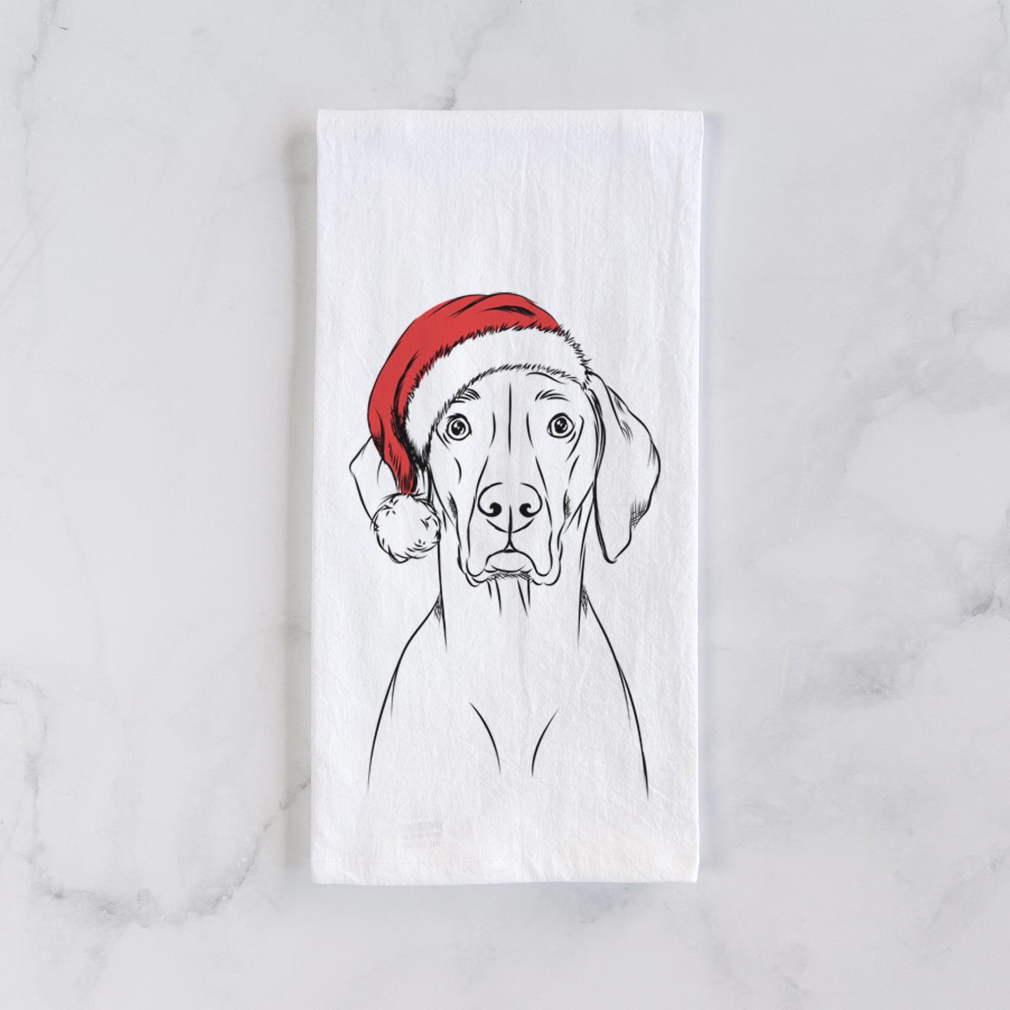 Walter the Weimaraner Tea Towel