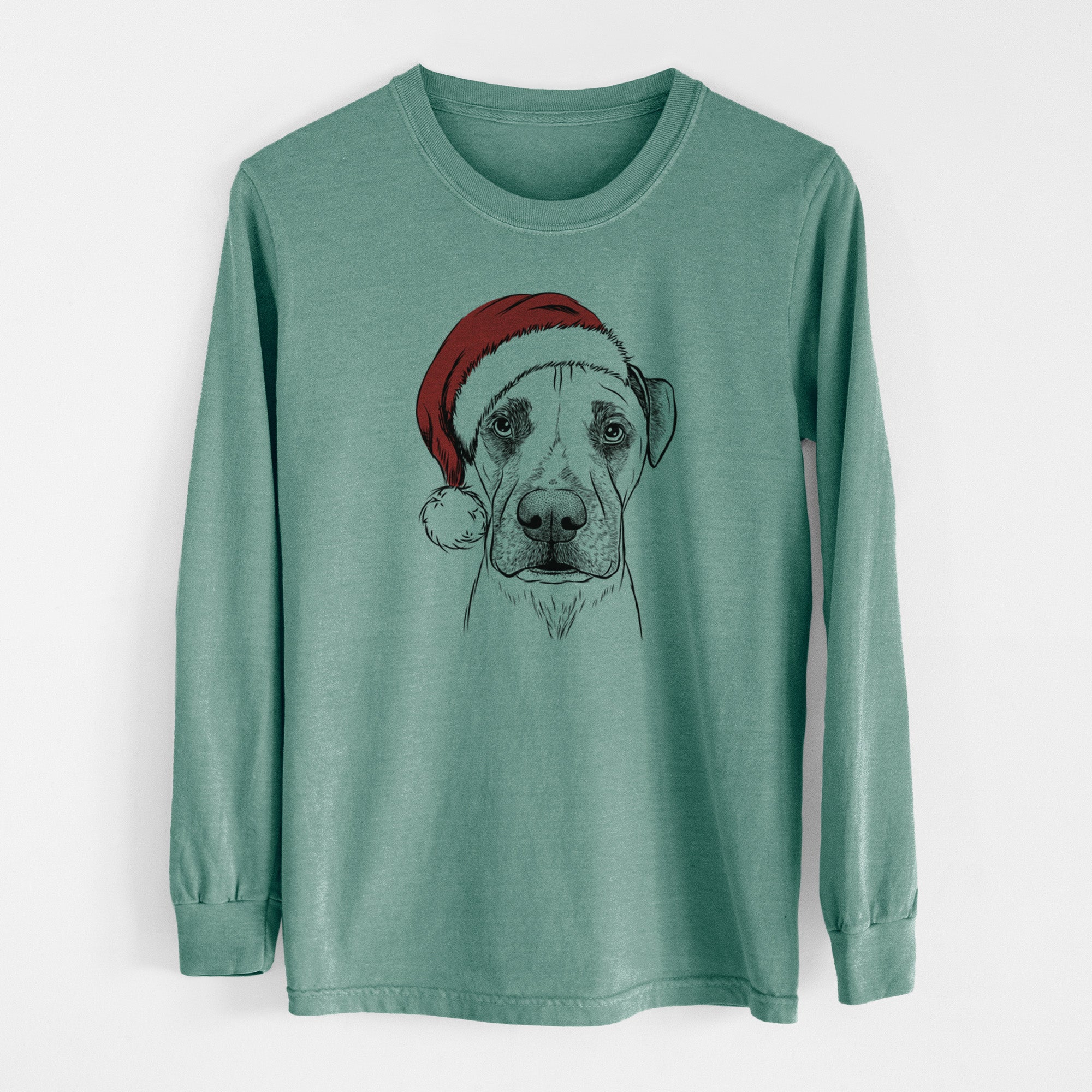 Santa Waylon the Boxane - Men's Heavyweight 100% Cotton Long Sleeve