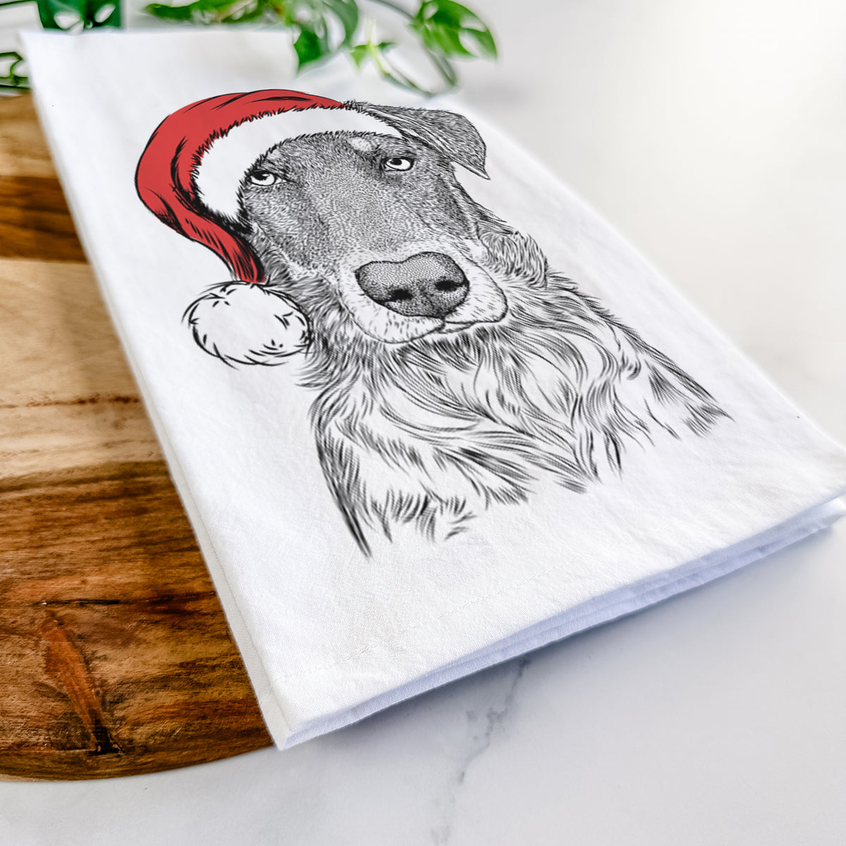Wesson the Beauceron Tea Towel