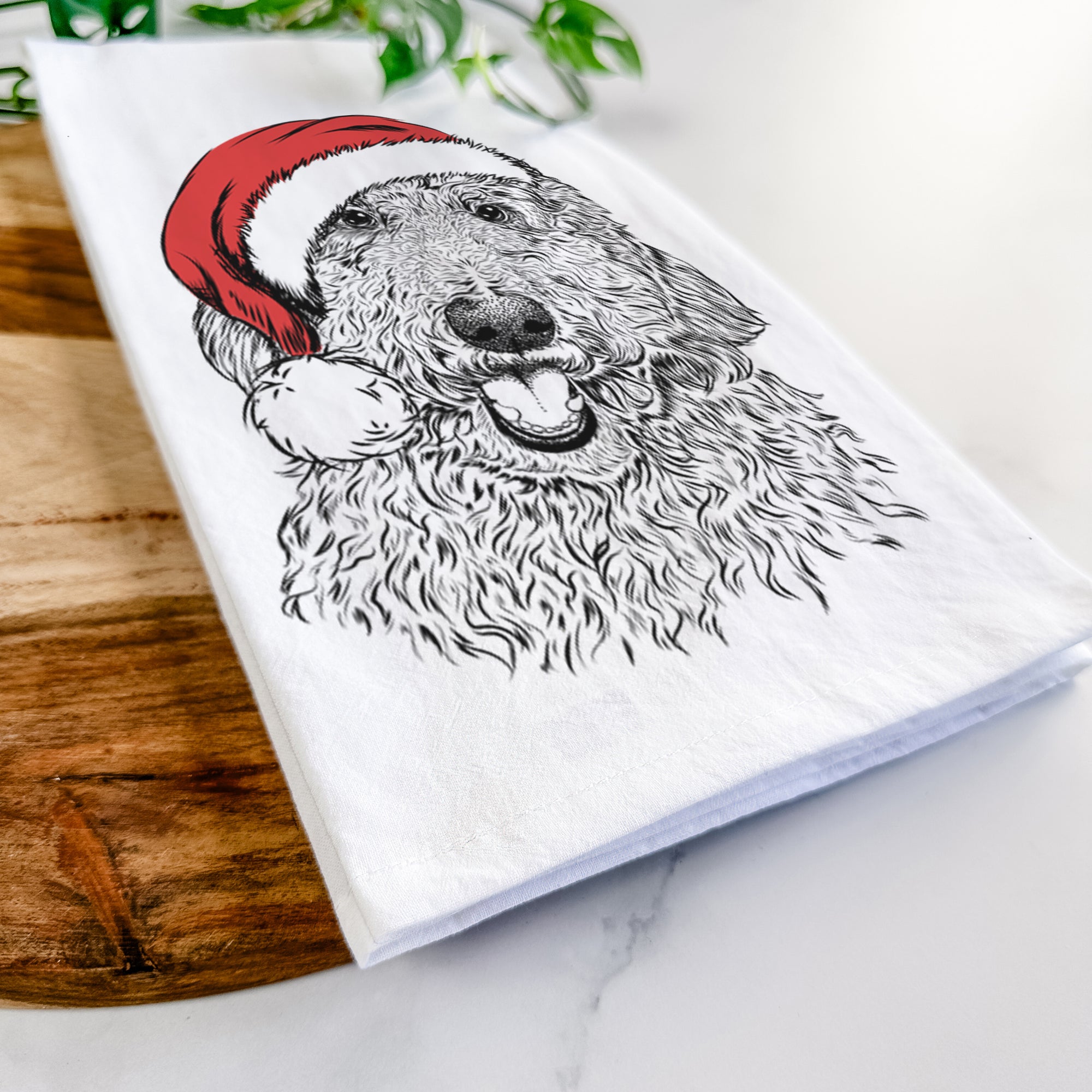 Whisper the Goldendoodle Tea Towel