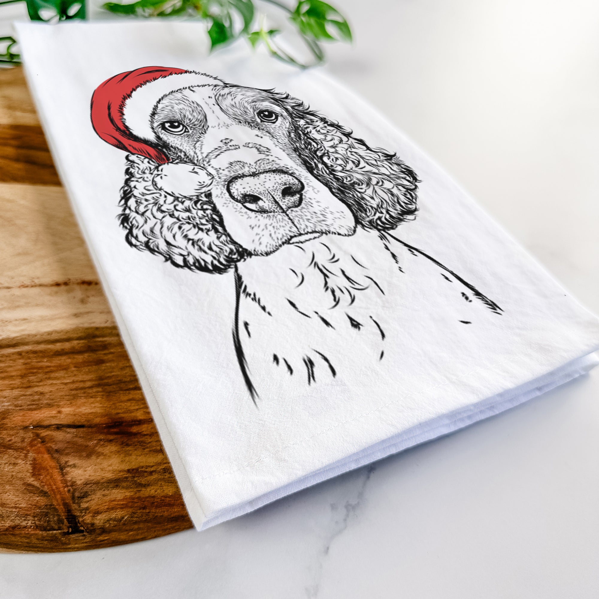 Wilbur the English Springer Spaniel Tea Towel