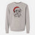 Santa Wrigley the Schnauzer - Unisex Pigment Dyed Crew Sweatshirt