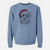 Santa Wrigley the Schnauzer - Unisex Pigment Dyed Crew Sweatshirt