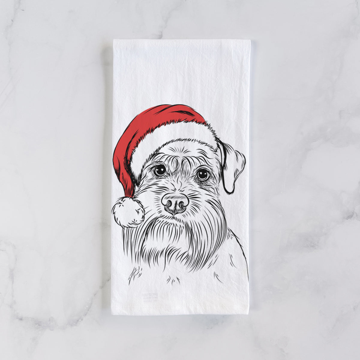 Wrigley the Schnauzer Tea Towel