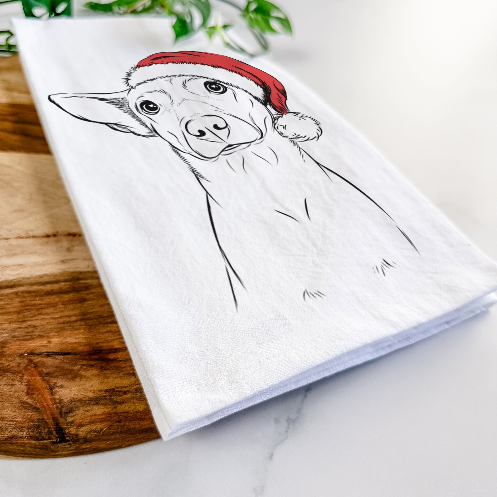 Yogi the Mixed Breed Tea Towel