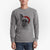 Santa Zoey the Mixed Breed - Men's Heavyweight 100% Cotton Long Sleeve