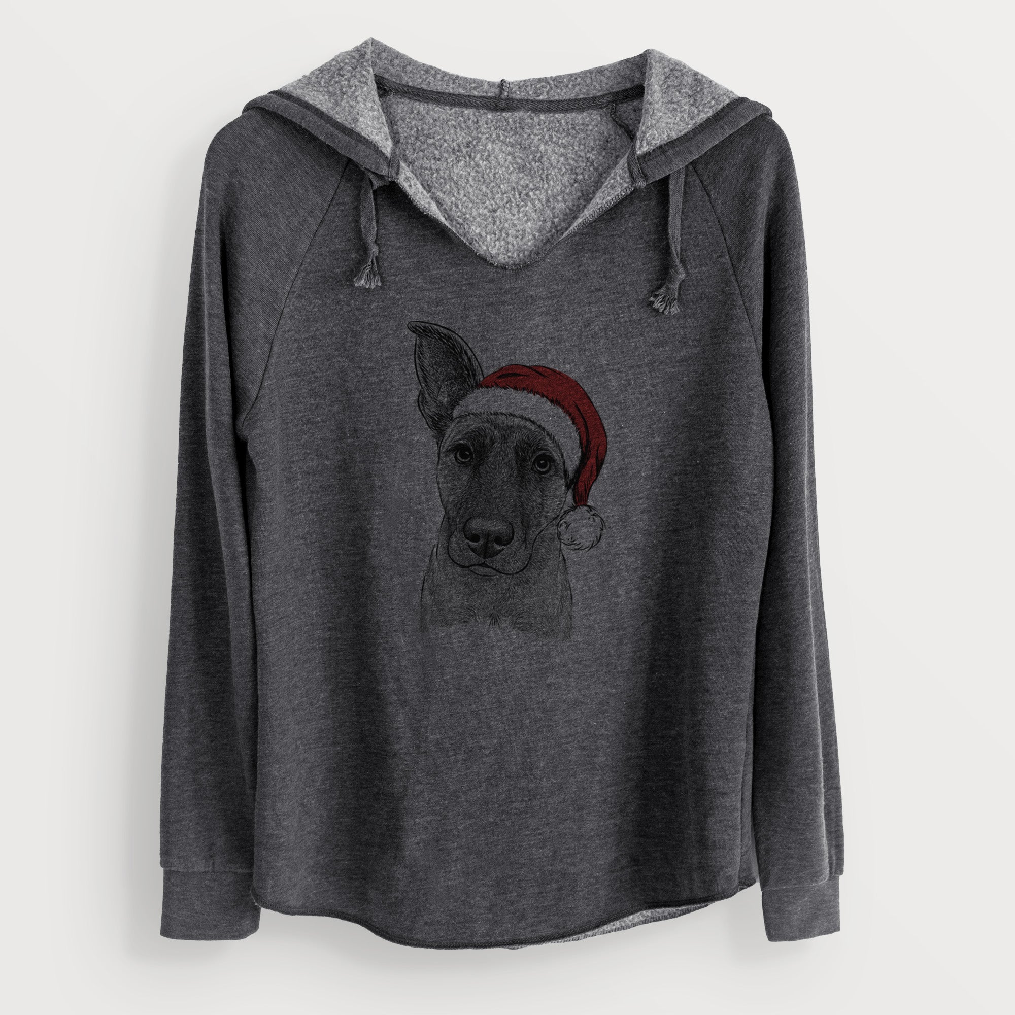 Santa Zoey the Mixed Breed - Cali Wave Hooded Sweatshirt