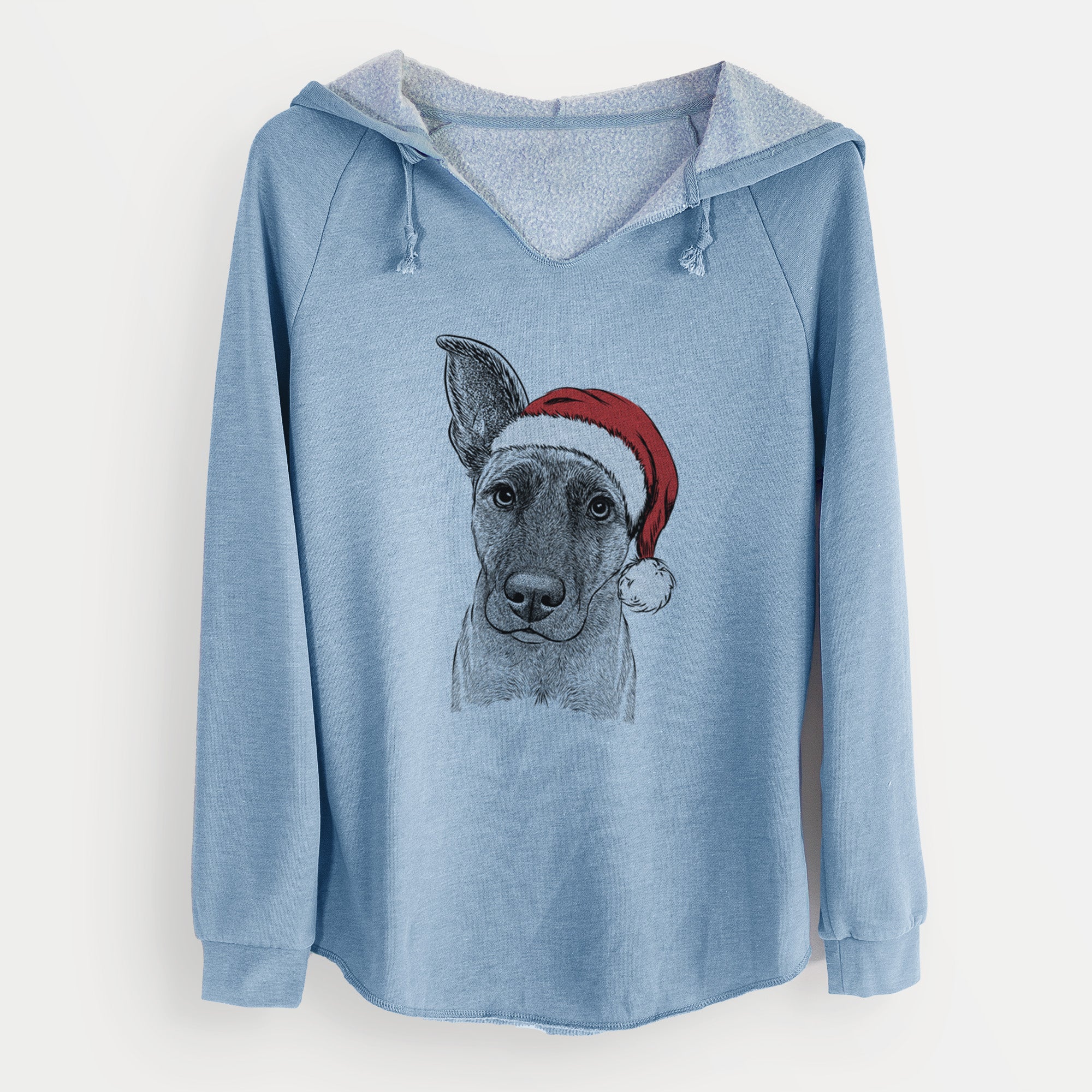 Santa Zoey the Mixed Breed - Cali Wave Hooded Sweatshirt