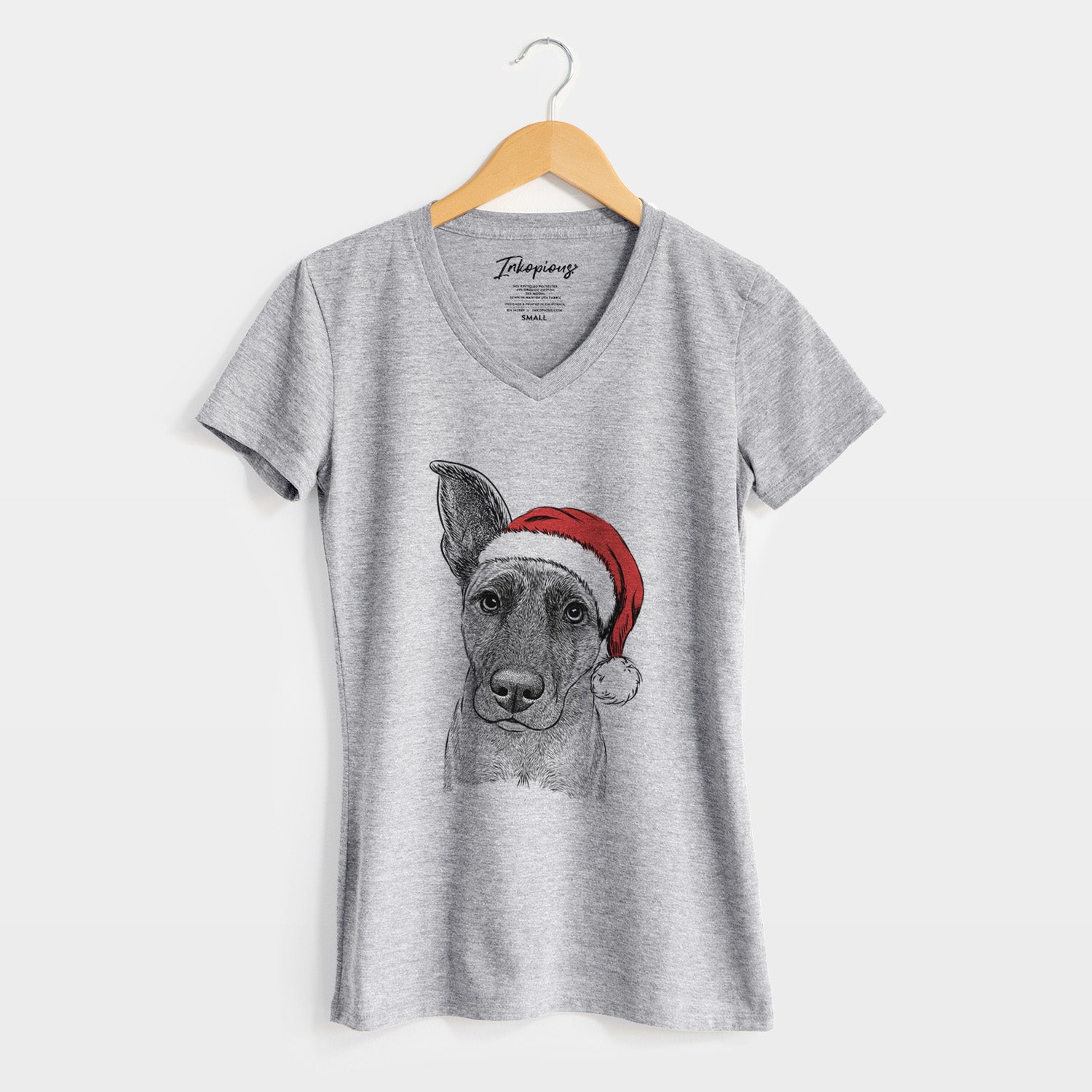 Santa Zoey the Mixed Breed - Women's Perfect V-neck Shirt