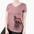 Santa Zoey the Mixed Breed - Women's Perfect V-neck Shirt