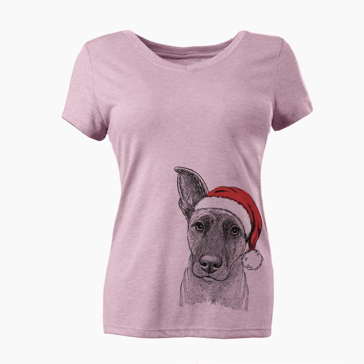 Santa Zoey the Mixed Breed - Women's Perfect V-neck Shirt