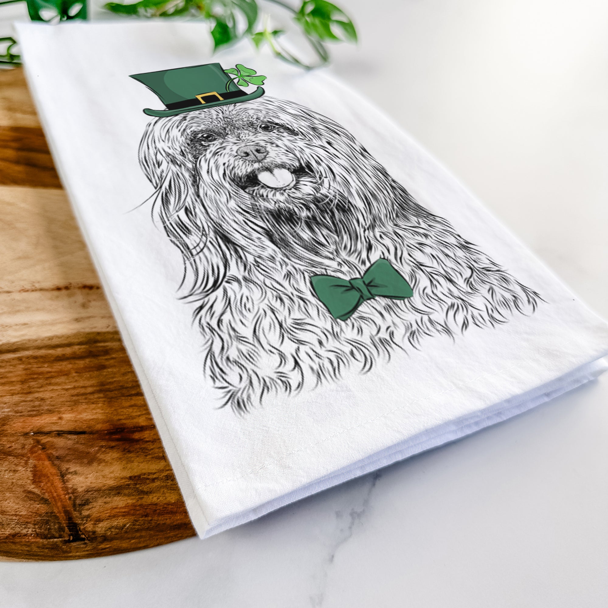 Annie the Mixed Breed Tea Towel