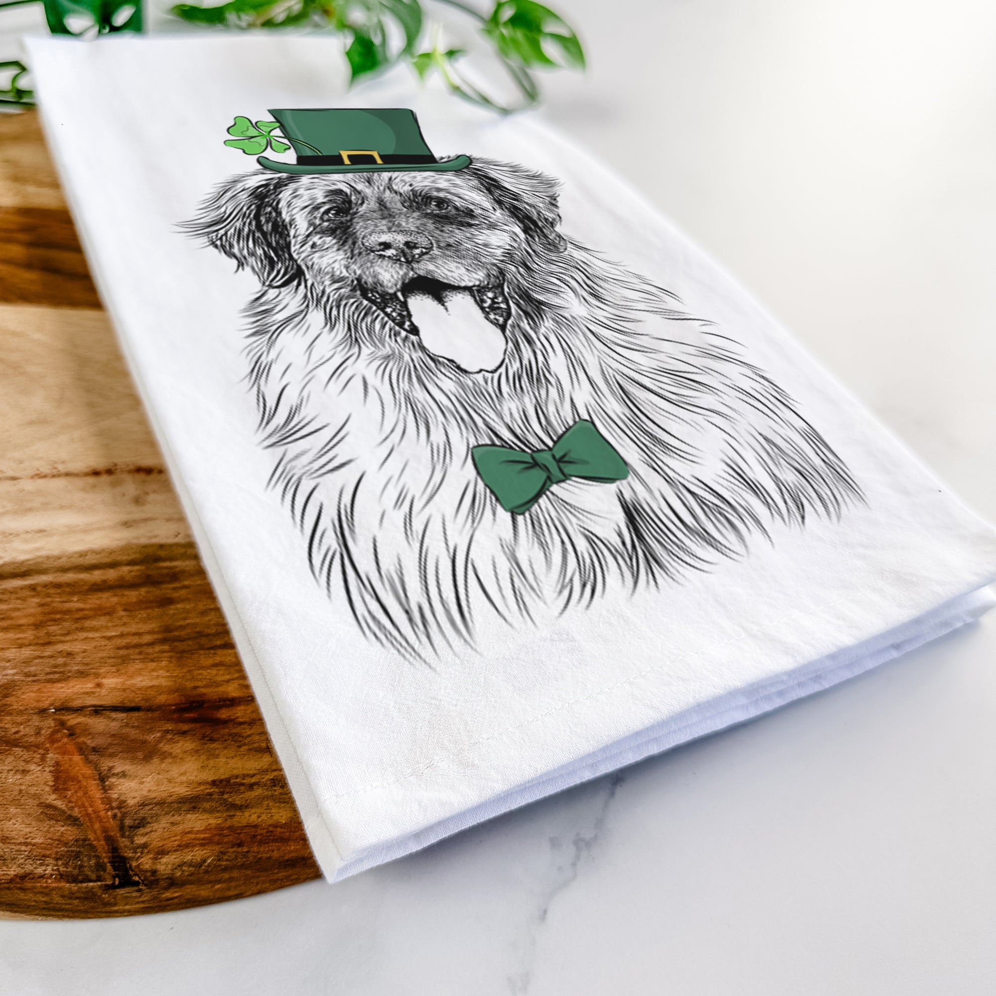 Bamboo the Leonberger Tea Towel