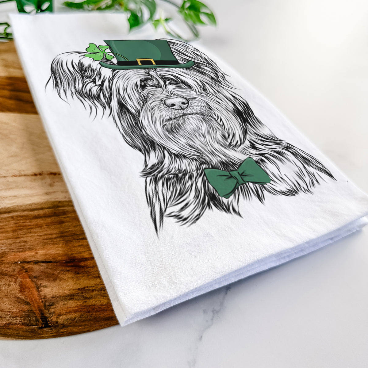 Bandit the Skye Terrier Tea Towel
