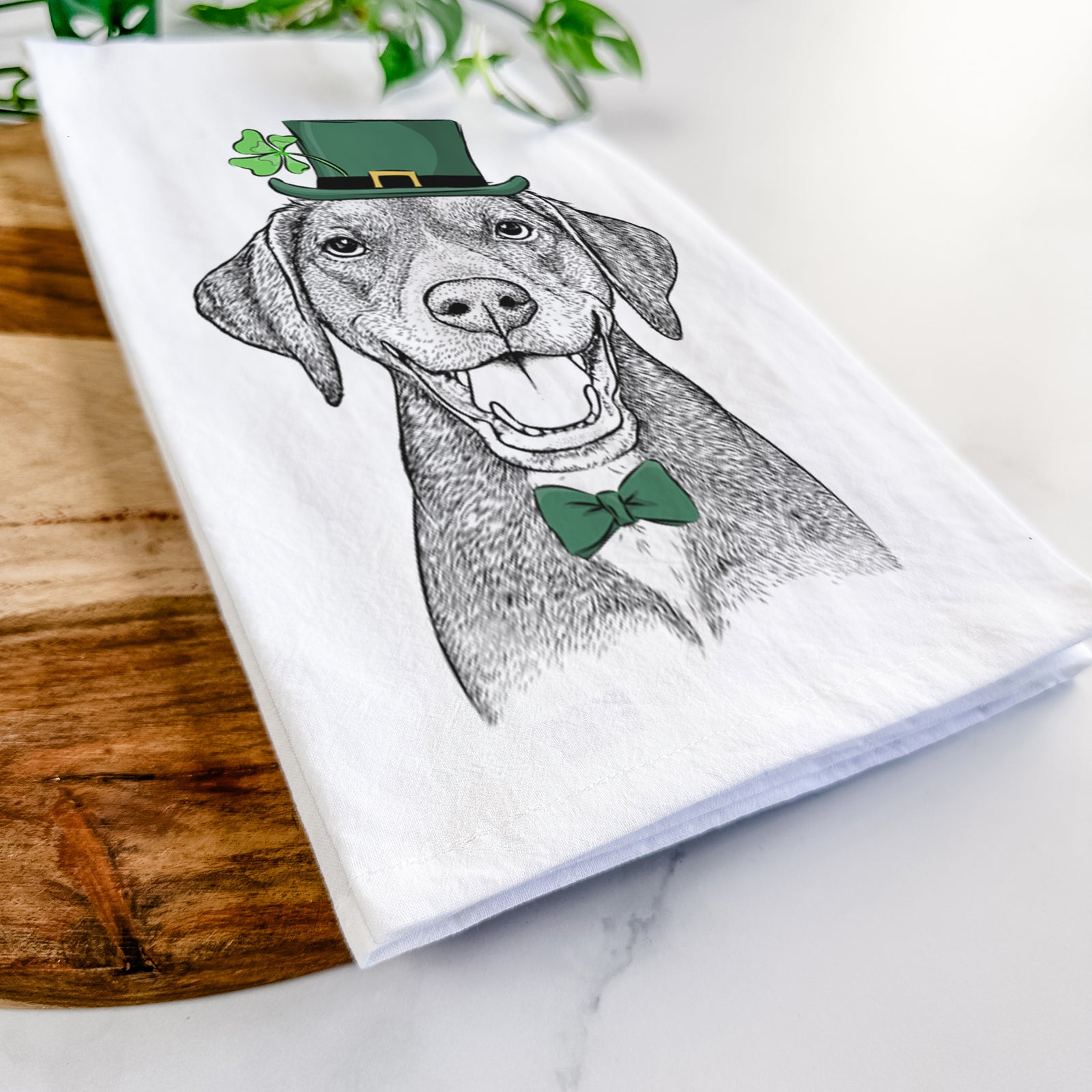 Beaver the Hound Mix Tea Towel