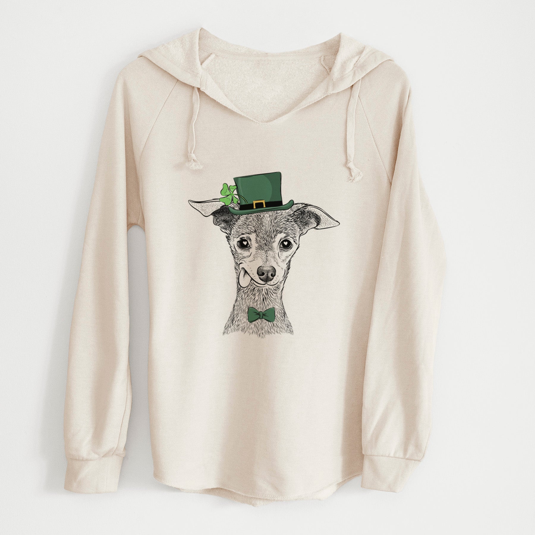 St. Patrick's Bebe the Chihuahua - Cali Wave Hooded Sweatshirt