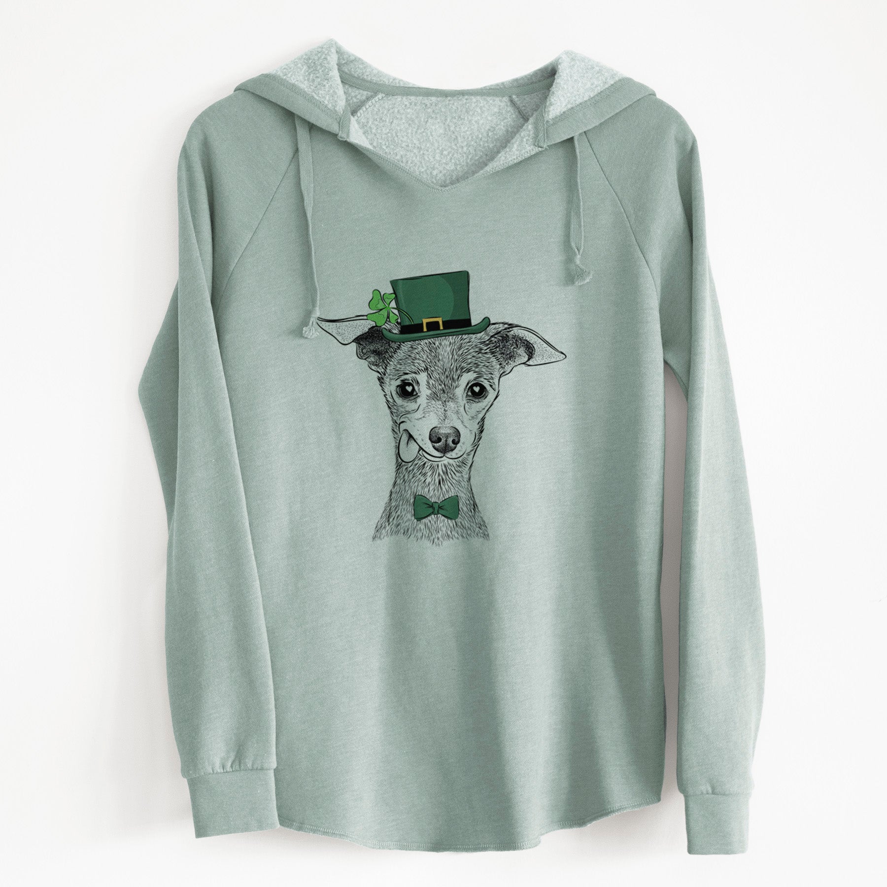 St. Patrick's Bebe the Chihuahua - Cali Wave Hooded Sweatshirt