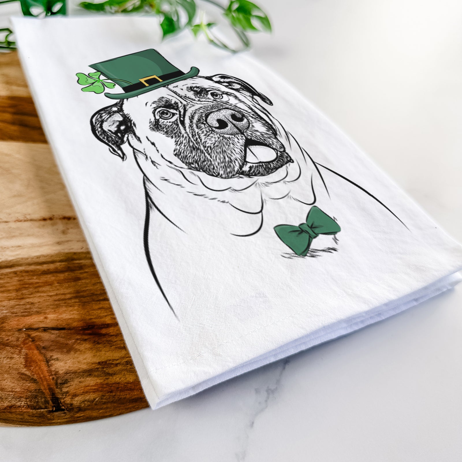 Big P the English Mastiff Tea Towel