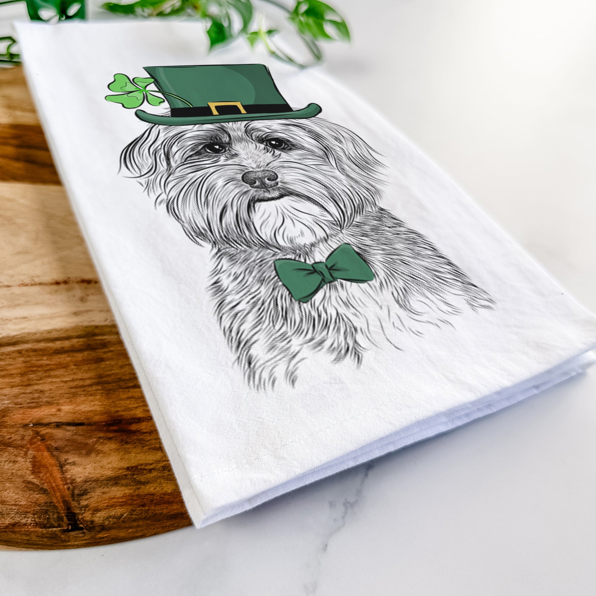 Bingo the Mixed Breed Tea Towel