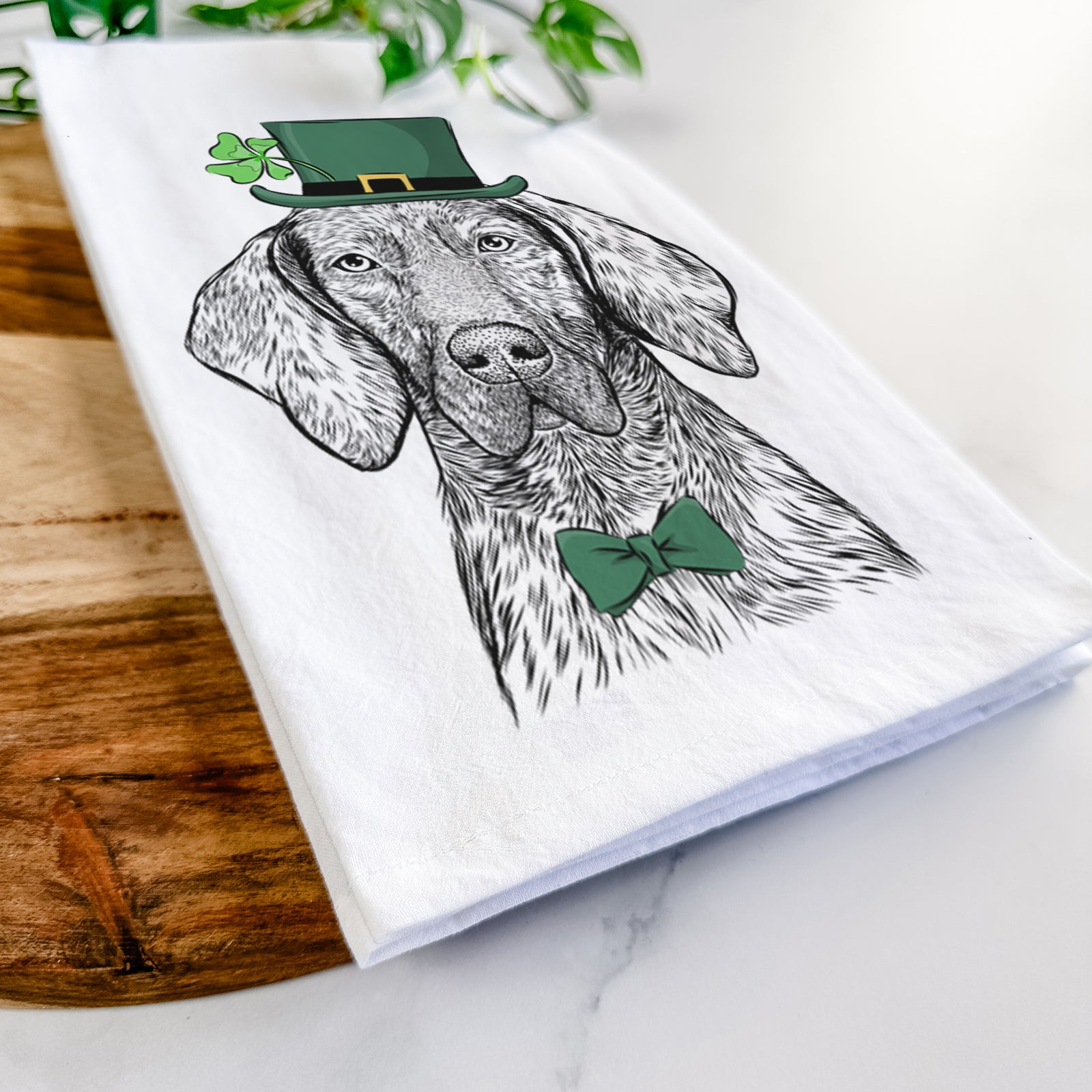 Boone the Plott Hound Tea Towel