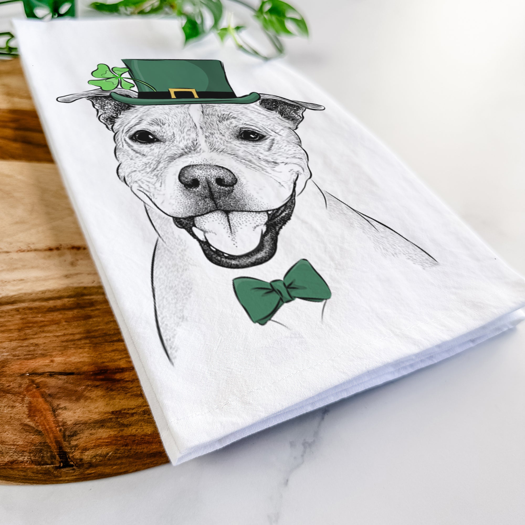 BrookLyn the Staffordshire Bull Terrier Tea Towel