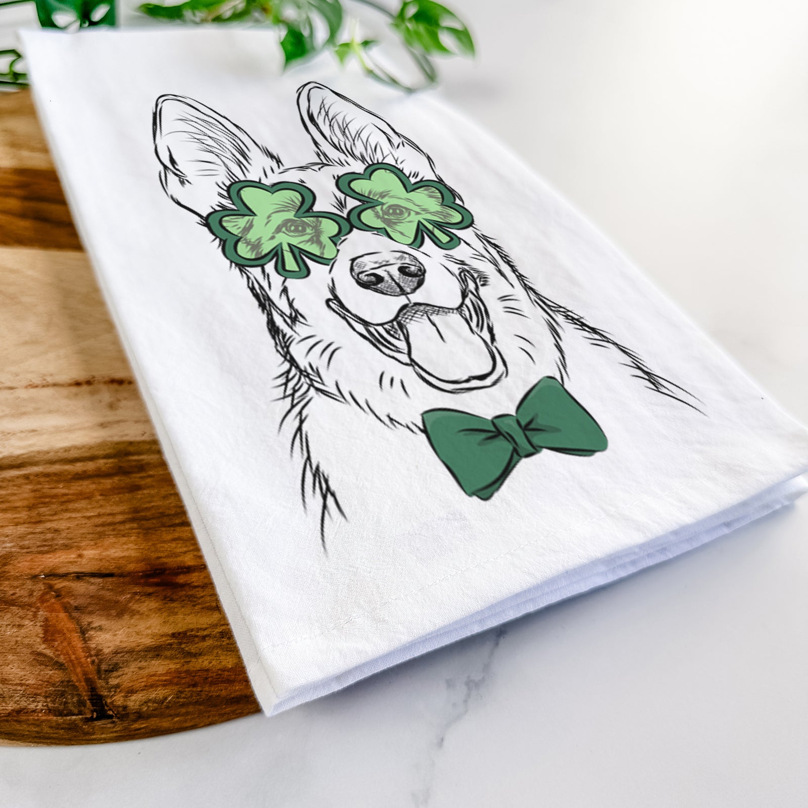 Brutus the German Shepherd Tea Towel