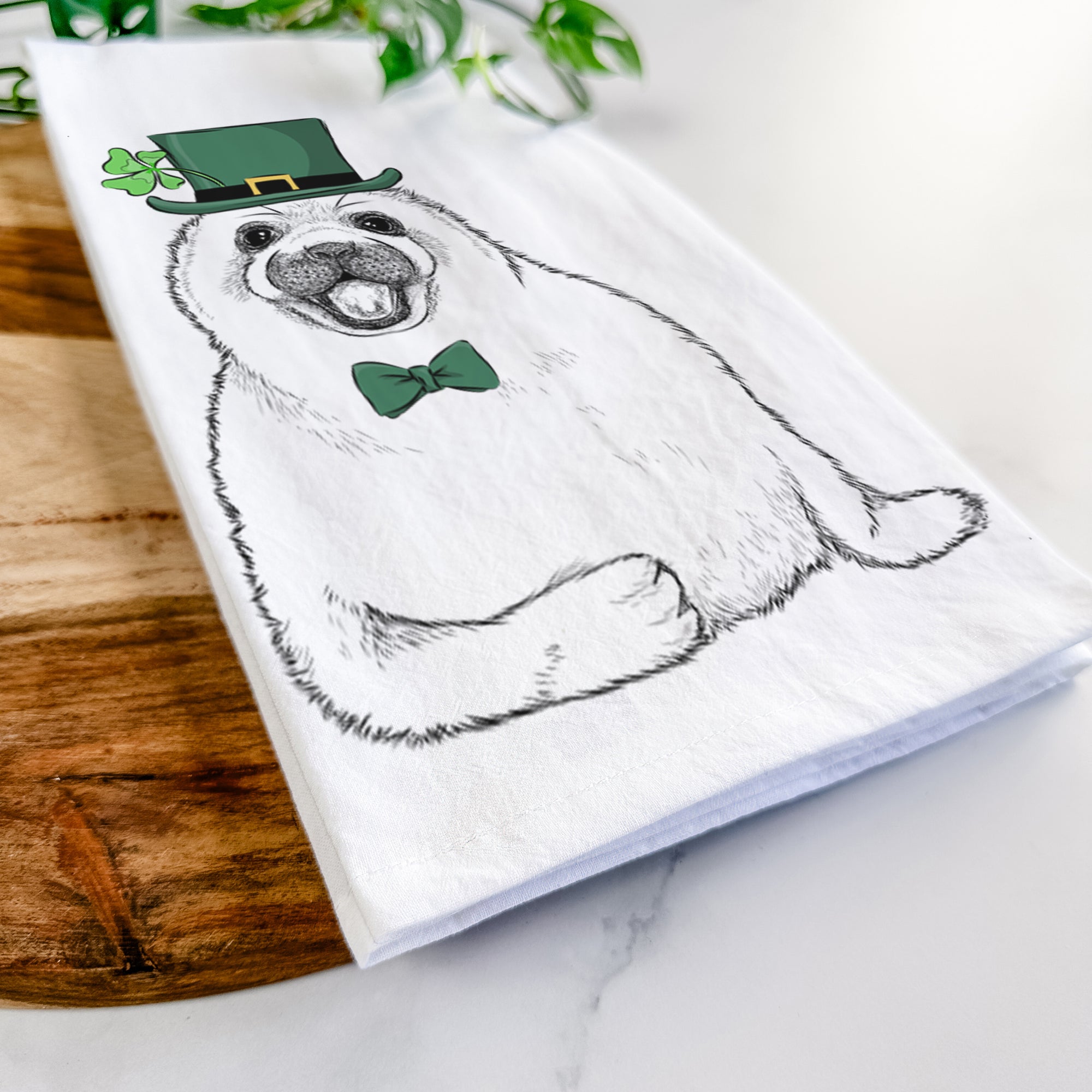 Bub the Harp Seal Tea Towel