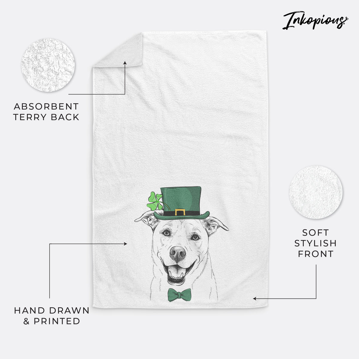 Carl the Mixed Breed Premium Hand Towel