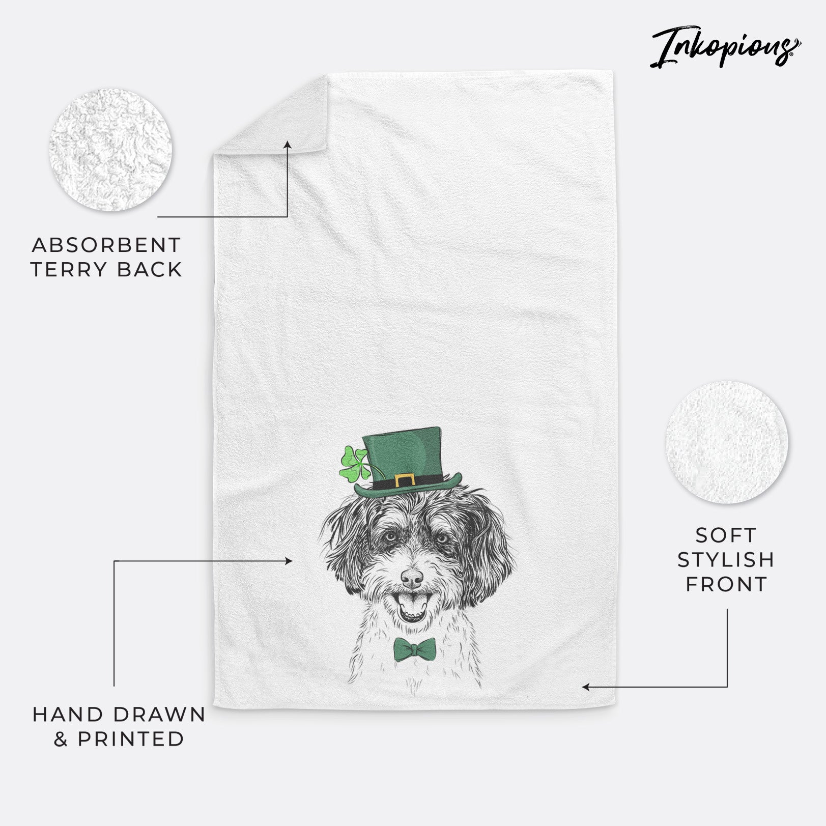 Carlos the Cavapoo Premium Hand Towel