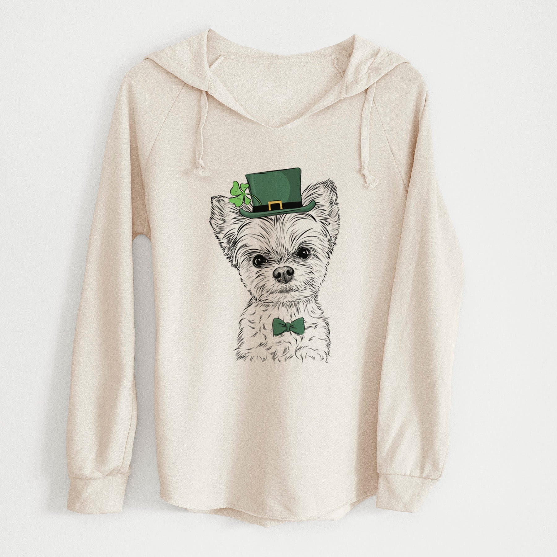 St. Patrick's Chance the Yapper the Yorkshire Terrier - Cali Wave Hooded Sweatshirt