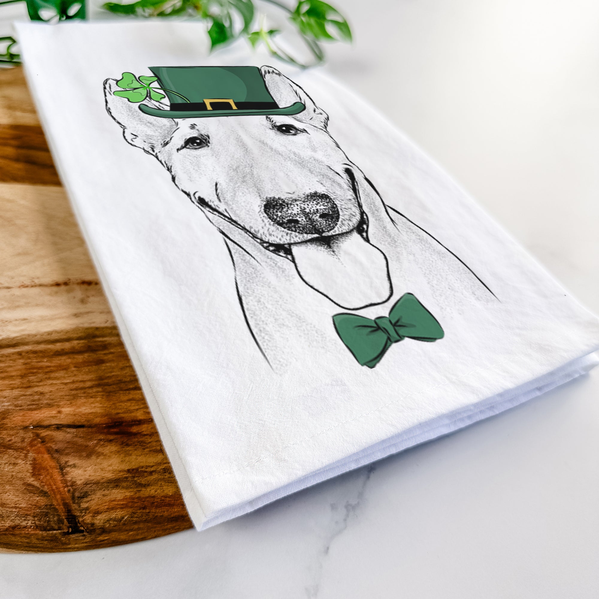 Chloe the Bull Terrier Tea Towel