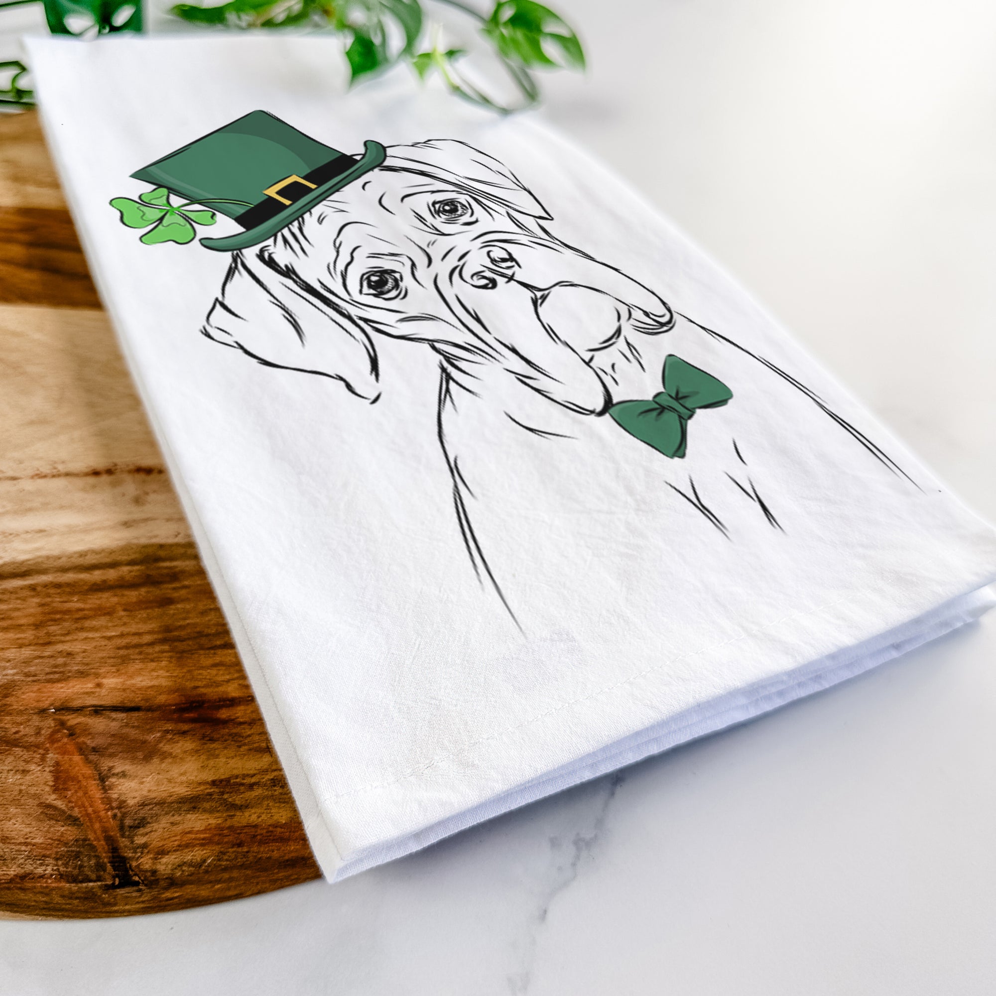 Cooper the Boxer Tea Towel