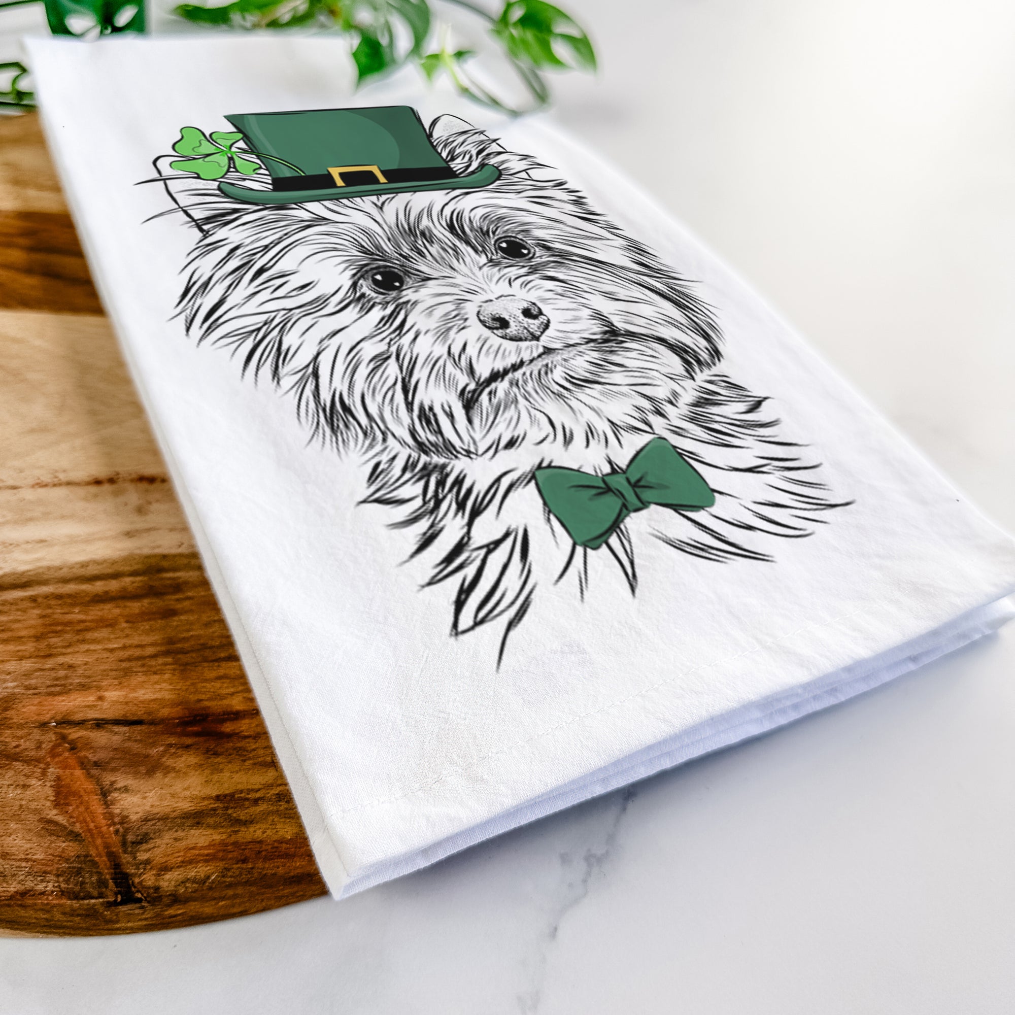 Dakota the Yorkshire Terrier Tea Towel