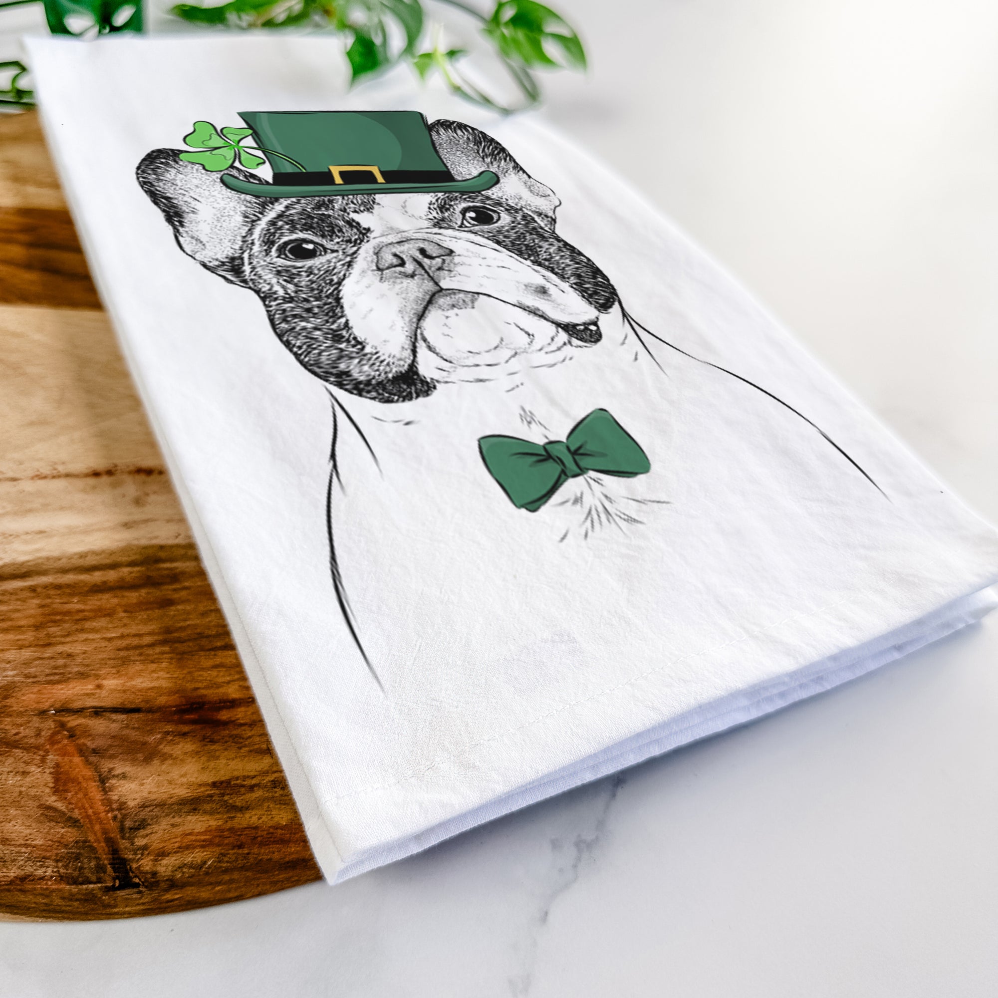 Ella the French Bulldog Tea Towel